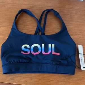 Lululemon Athletica Navy Sports Bra with Gradient Logo